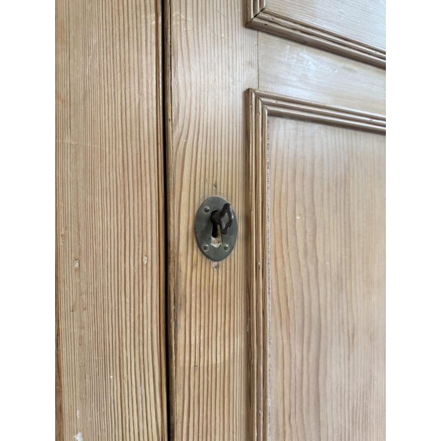 Large Antique Pine Corner Cabinet Pantry, 1890s For Sale - Image 6 of 10