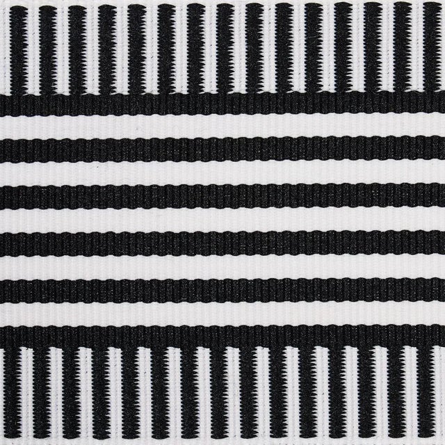 Contemporary Sample - Schumacher x Victor Glemaud Keket Stripe Tape in Black For Sale - Image 3 of 4