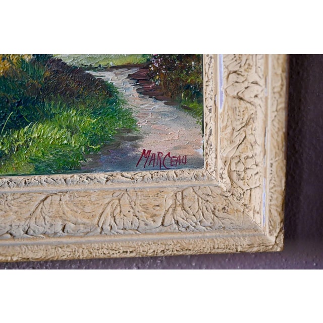 Marceau, Landscape Composition, 1950s, Oil Painting on Canvas, Framed For Sale - Image 9 of 11
