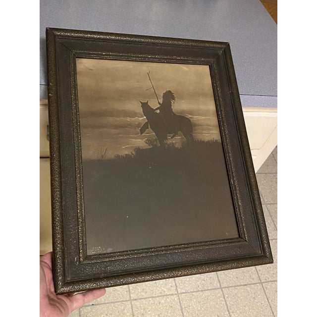 Richard Throssel Photograph, The Sentinel Nicely toned silver gelatin print with Throssel's copyright written in negative...