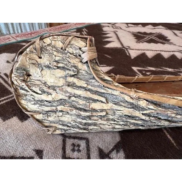 1960s Adirondack Style Bark Canoe for Display For Sale - Image 10 of 10