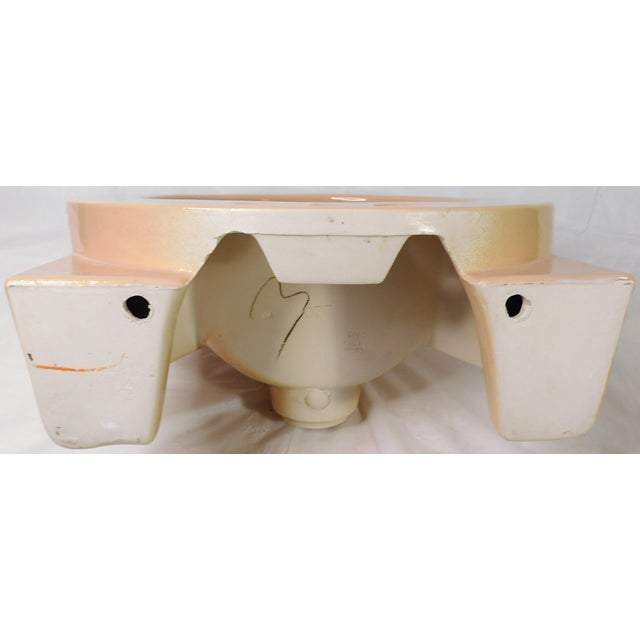 Ceramic 1970s Vintage Crane Vitreous China "Sun Tan" Drop-in Bathroom Sink For Sale - Image 7 of 15