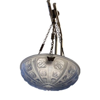 Mid-Century Glass Pendant, 1950s For Sale