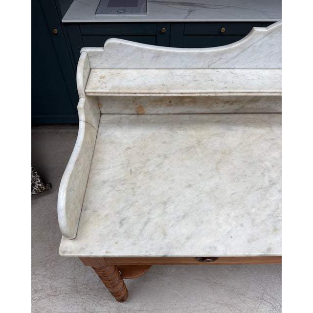 Antique Bathroom Console Table For Sale - Image 4 of 17