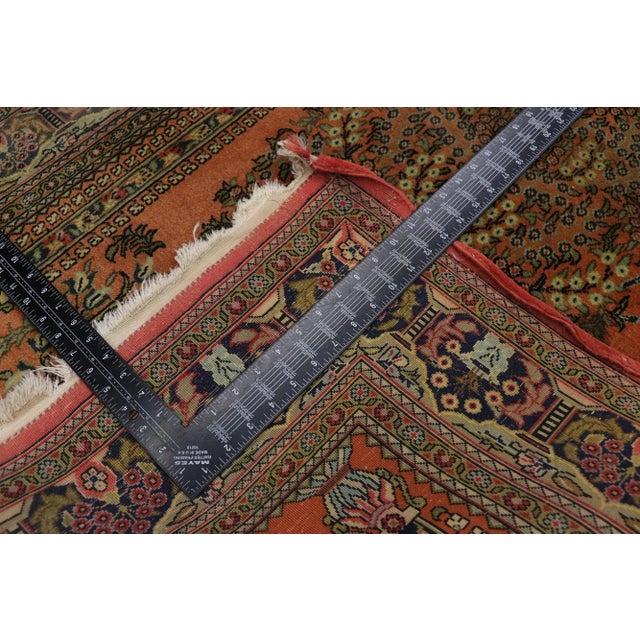 Early 20th Century Antique Orange Persian Bijar Rug - 03'04 X 05'00 For Sale - Image 5 of 8