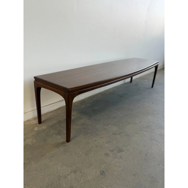 Wood 1980s Motif Walnut Coffee Table For Sale - Image 7 of 18