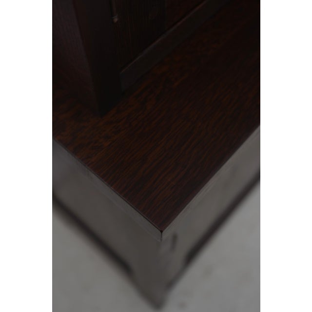 Brown Stickley Mission Oak Arts & Crafts China Cabinet For Sale - Image 8 of 18