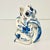 1960s Vintage Boho Chic Coastal Ttompe L’Oeil Frog Pitcher, Blue & White. For Sale - Image 4 of 13