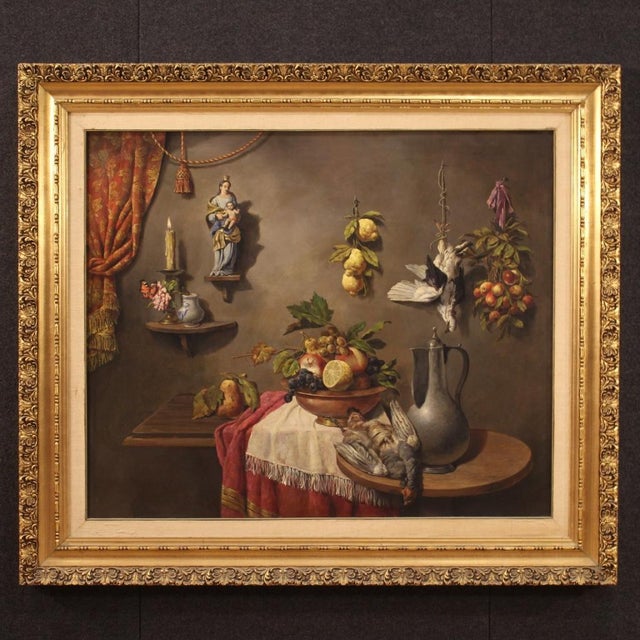 Italian Artist, Still Life, 1950, Oil on Canvas, Framed For Sale - Image 17 of 17