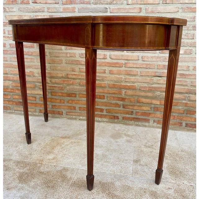Early 20th Century Elisabeth Console in Mahogany Wood For Sale - Image 9 of 18
