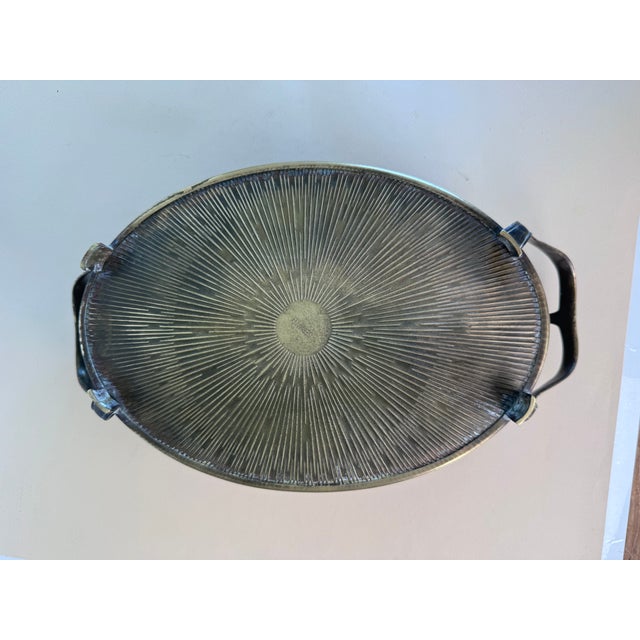 Brass Antique European Brass Jardiniere With Apple Motif For Sale - Image 8 of 10