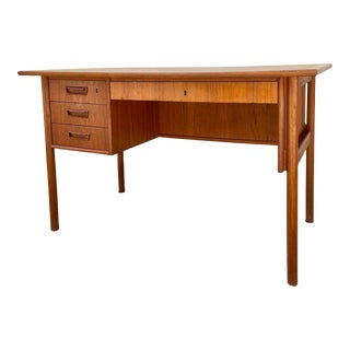 Danish Teak Desk by Gunnar Neilsen for Tibergaard For Sale