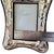 1980s Art Nouveau Style Silverplated Floral Picture Frame With Scalloped Silhouette for 3"x5" of 4"x6" Image For Sale - Image 11 of 13