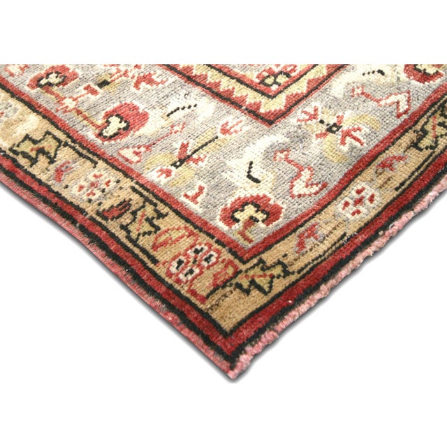 Traditional 1960s Turkish Oushak Rug For Sale - Image 3 of 6