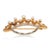 Mid-Century Modern Mid 20th Century Retro Pearl Diamond 14k Yellow Gold Platinum Crown Brooch For Sale - Image 3 of 6