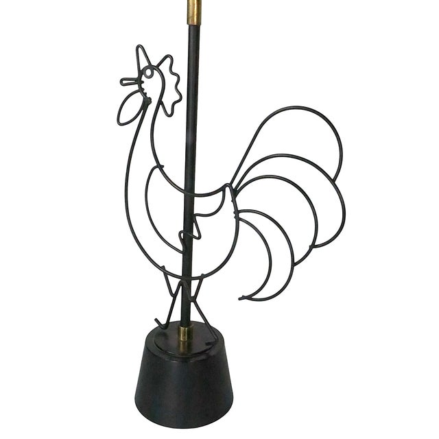 Mid 20th Century Mid Century Wire Rooster Attributed To Fredrick Weinberg For Sale - Image 5 of 12