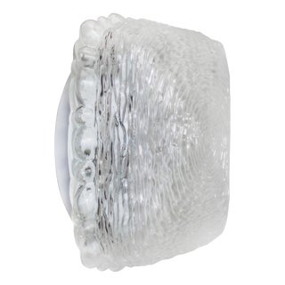 Mid-Century Modern Clear Glass Ceiling Lamp by Helena Tynell for Glashütte Limburg For Sale