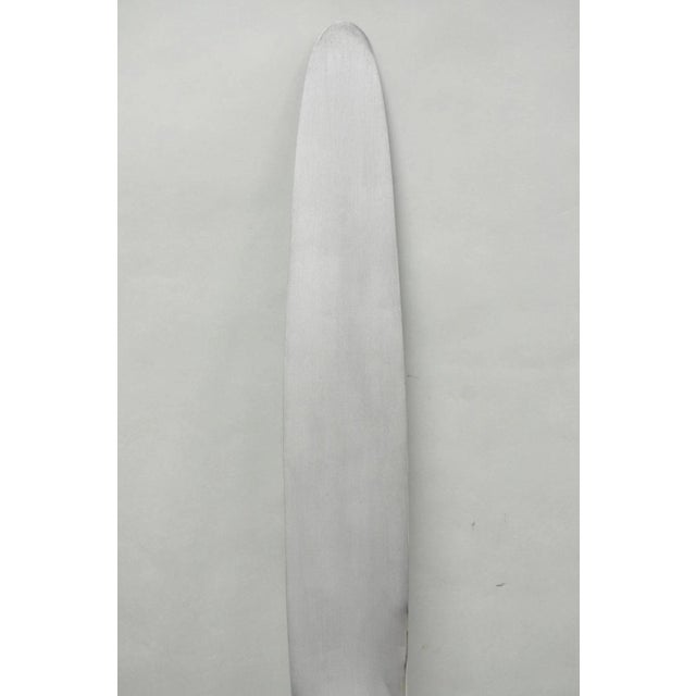 Decorative Fixed Pitch Polished Aluminum 74" Propeller Blade "Not Airworthy" (B) For Sale - Image 16 of 18