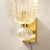 Modernist Hand-Blown Murano Glass Sconces W/ Ruffled Detailing & 24k Gold Flecks For Sale - Image 10 of 12