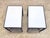 Mid Century Modern Wrought Iron & Milk Glass Small Side Tables—a Pair For Sale In New York - Image 6 of 12