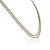 Early 21st Century 73 Ct Pyrite Beaded Double Strand Necklace With Silver Clasp 2.8mm Beads 18” Long For Sale - Image 5 of 18