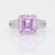 6.4Ct Natural Kunzite Ring With Natural Diamonds Accents: Solid 14k Gold, Size 6.75 For Sale - Image 4 of 8