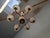 Mid-Century Czech Brass and Frosted Glass 6-Arm Chandelier, Železný Brod, 1960s For Sale - Image 3 of 18