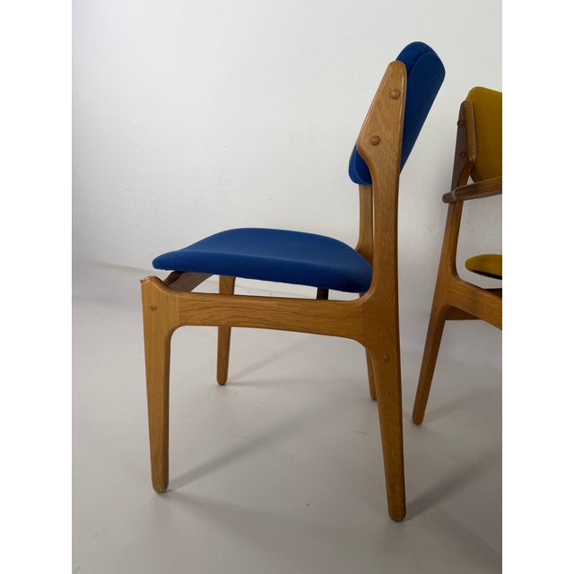 Danish Oak Chairs by Erik Buch for Oddense Maskinsnedkeri, 1960s, Set of 4 For Sale - Image 9 of 10