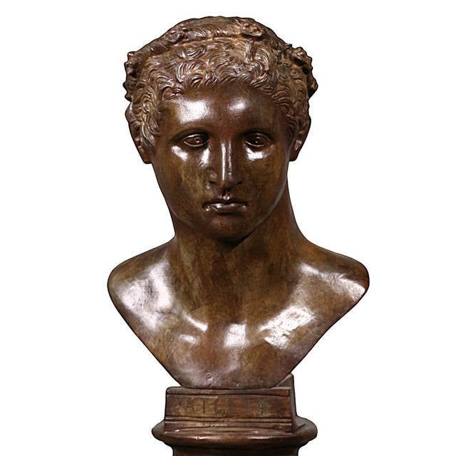Athlete Bust, 21st Century, Bronze, in Flawless conditions. Designed from 2000