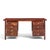 Erik Worts Style Mid Century Danish Rosewood and Brass Executive Desk This desk measures: 63 wide x 29 deep x 29.5 high,...