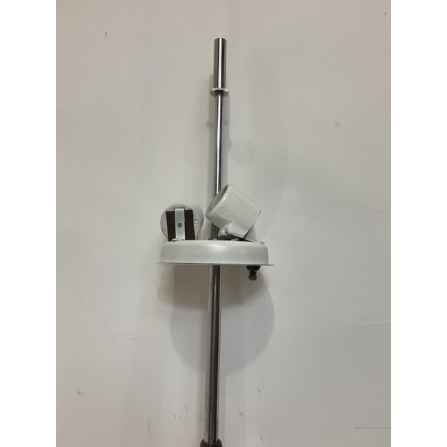 Mid Century Gerald Thurston Lightolier Wood and Metal Floor Lamp For Sale - Image 9 of 9
