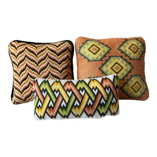 Bargello Needlepoint Pillows For Sale