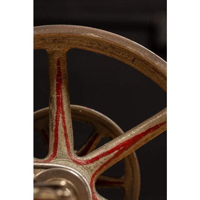 Metal Antique Miniature Horizontal Steam Engine For Sale - Image 7 of 9