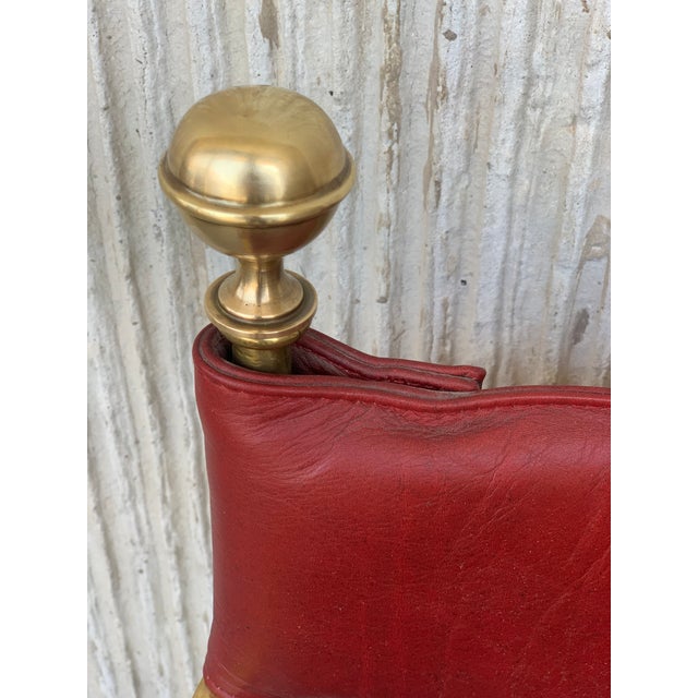 1960s Italian Hollywood Regency Chrome and Leather Savonarola Director's Chairs For Sale - Image 9 of 13