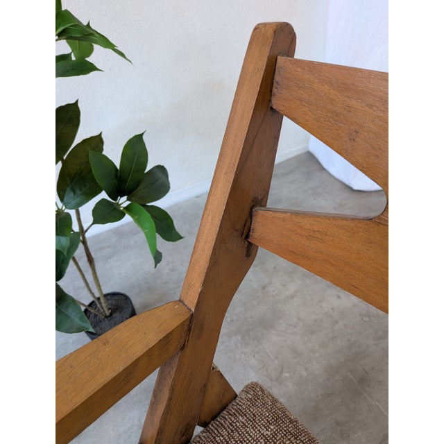 1970s Scandinavian Style Fabric Arcmhair, Former Yugoslavia, 1970s For Sale - Image 5 of 15