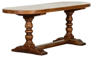 18th Century French Elm Refectory Table, 1780s
