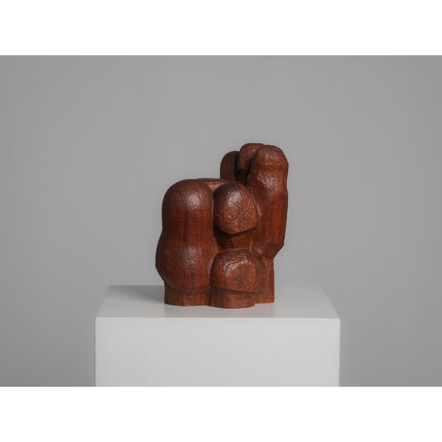 1980s Abstract Carved Wood Sculpture, 1980s, Wood For Sale - Image 5 of 9