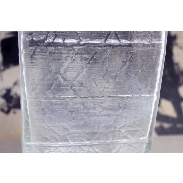 1970s Glass Vase by Christer Sjögren for Lindshammar Glasbruk, 1970s For Sale - Image 5 of 12