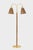 Metal Hudson Valley Lighting Ruthin 30.25 in. 2 Light Floor Lamp in Aged Brass Finish For Sale - Image 7 of 10