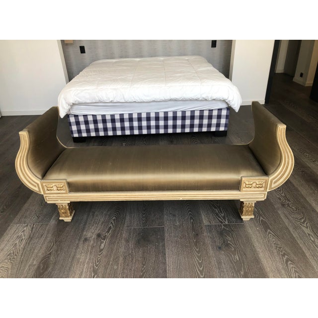 Vintage Neoclassical Bench, 1930 For Sale - Image 8 of 8