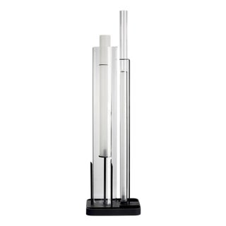 Drima Carlo Moretti Contemporary Mouth Blown Clear Murano Glass Floor Lamp For Sale