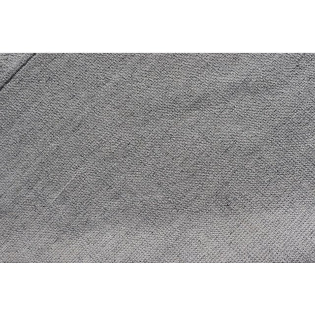 Muted Gray Hand-Knotted Wool Rug by Keivan Woven Arts 5'7 X 9'0 For Sale - Image 12 of 13