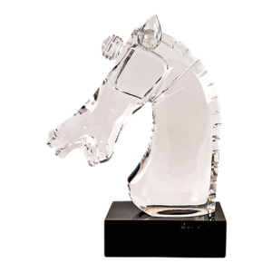 Loredano Rosin Murano Glass Horse Head Sculpture “Testa Di Cavallo” Signed, Italy
