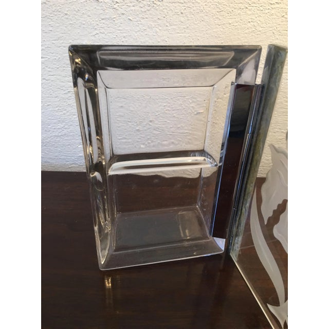 1930s Etched Glass Lidded Box For Sale - Image 5 of 8