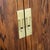 Wood Mid Century Modern Armoire Compact Cabinet Scene One Henredon Campaign Dark Wood For Sale - Image 7 of 12