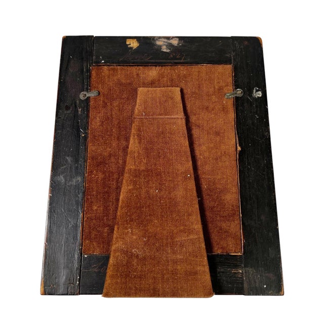 Early 19th Century Early 19th Century Flemish Faux Tortoiseshell Frame With Red and Black Marbling For Sale - Image 5 of 5