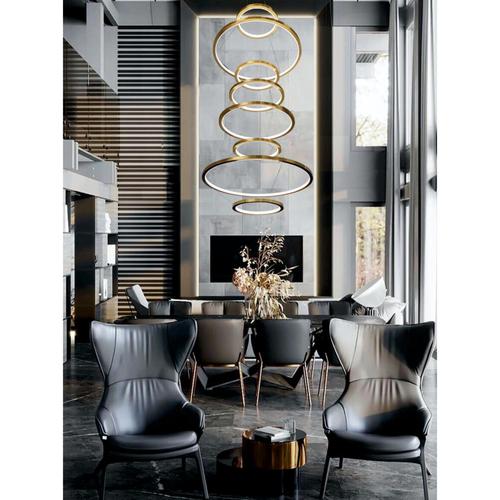 Not Yet Made - Made To Order Collection Orbite Chandelier in Aluminum and Acrylic by Jago For Sale - Image 5 of 6