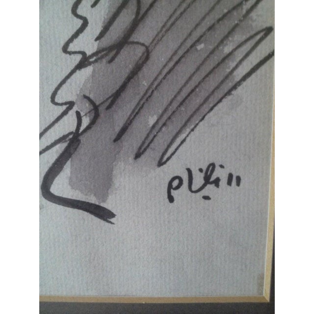 A sensitive portrait beautifully rendered in watercolor and gouache. Mid century. I am guessing from the 1940s it is not...