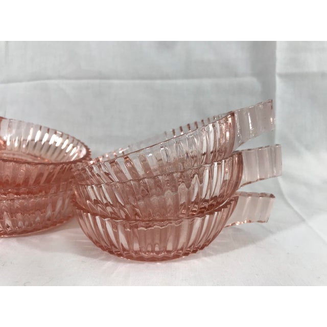 queen-mary-pink-depression-glass-dessert-bowls-set-of-6-chairish