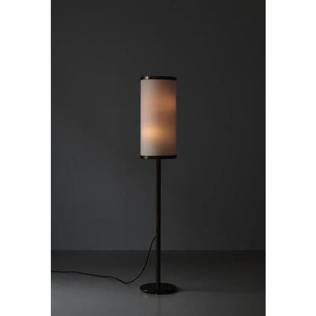 Metal Large Danish Modern Floor Lamps in Patinated Brass by Kay Kørbing, 1960s, Set of 2 For Sale - Image 7 of 18